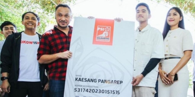 Kaesang Sangat Mendukung Kehadiran Gibran di Partai PSI dan Akan Membuka Pintu Bagi Gibran