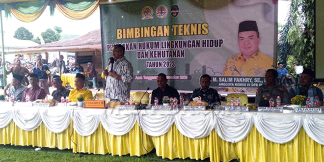 Anggota DPR RI Mengadakan Bimtek tentang Pelestarian Hutan dan Membahas Soal Pesta Demokrasi