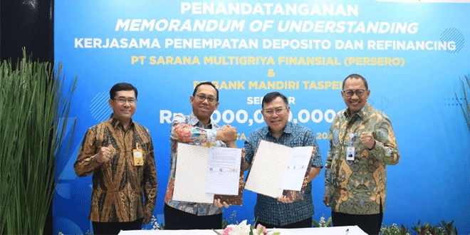 SMF dan Bank Mandiri Taspen Bekerjasama untuk Menyalurkan Kredit Serbaguna Perumahan Sebesar Rp1 Triliun – Waspada Online