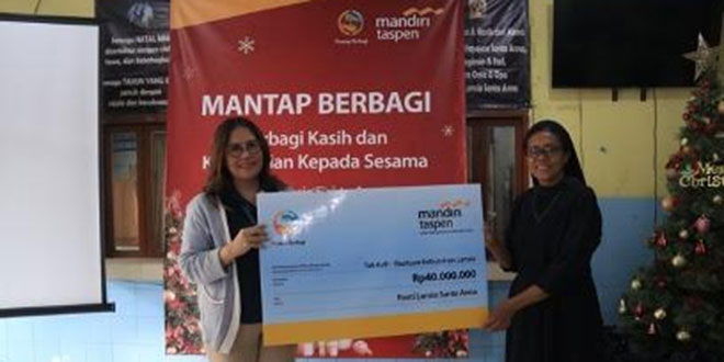 Program Kebahagiaan ‘Mantap Berbagi’ Bank Mandiri Taspen di Panti Jompo