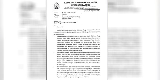 Kajagung Mengirim Surat kepada Bawaslu Terkait Dugaan Kampanye Tersembunyi Calon Legislatif PKB di Acara Kementerian Desa