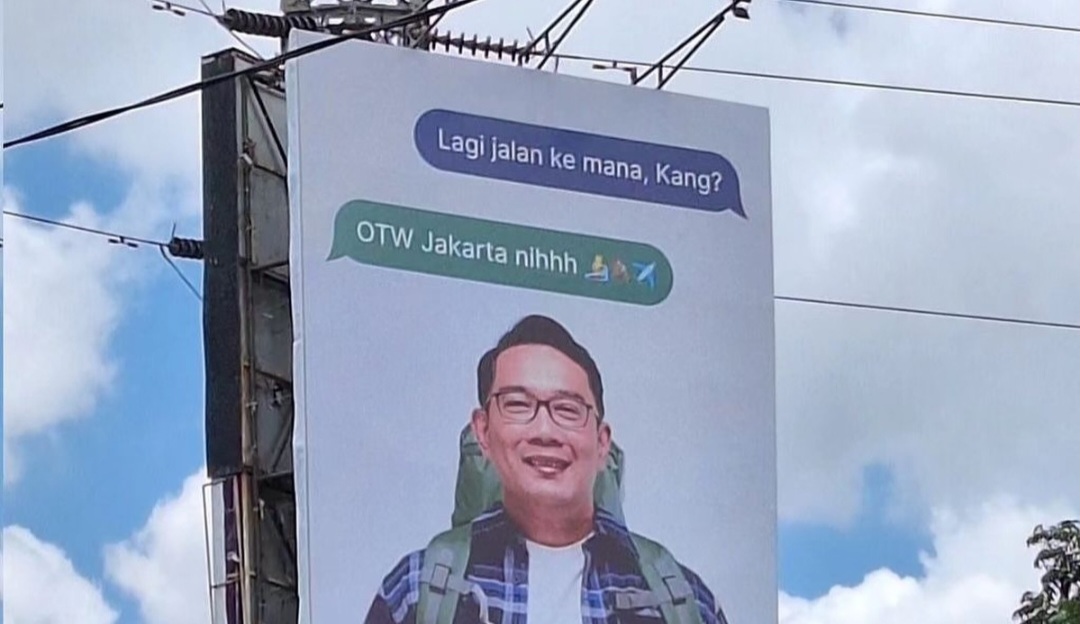 Ridwan Kamil Muncul di Bilboard Jakarta dan Viral, Ingin Nyagub?