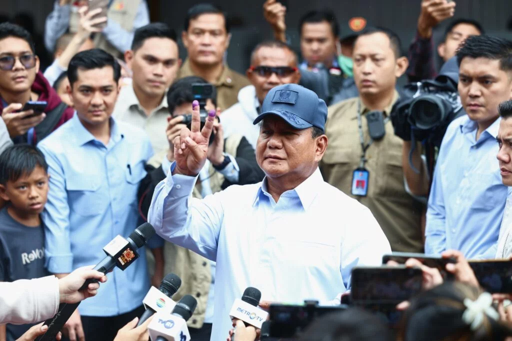 Prabowo Subianto Memilih di TPS: Menyuarakan Suara Hati, Menjaga Keamanan, Keteraturan, Damai, dan Tenteram