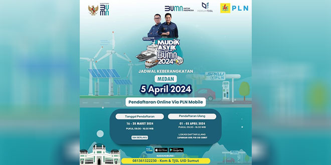 PLN Sumut Siap Berikan 1000 Kuota Gratis untuk Pemudik – Waspada Online