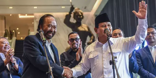 Nasdem sudah banyak indikasi akan mendukung Prabowo-Gibran, menurut Waspada Online