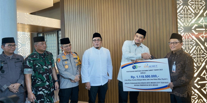 Bank Sumut Salurkan Bus Wisata ke Pemko Medan untuk Mendukung Peningkatan Wisata Sejarah