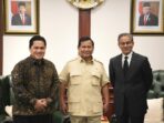 Prabowo Subianto meets with Erick Thohir and Founder of Emaar Properties UAE to discuss potential growth in Indonesia