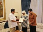 Prabowo Subianto Submits Letter of Recommendation for East Java Governor Candidate