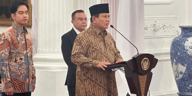 Prabowo Melantik Menteri Kabinet Merah Putih Hari Ini – Waspada Online