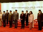 Prabowo Subianto dan Jokowi Sama-sama Naik Mobil Kepresidenan RI 1 Menuju Pelantikan DPR Terpilih