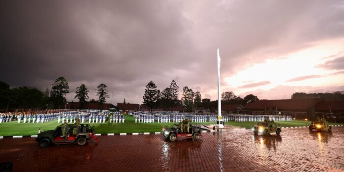 Prabowo Subianto Leads Generals in March Through the Rain: “Leaders Must Get Wet if Soldiers Are Wet”